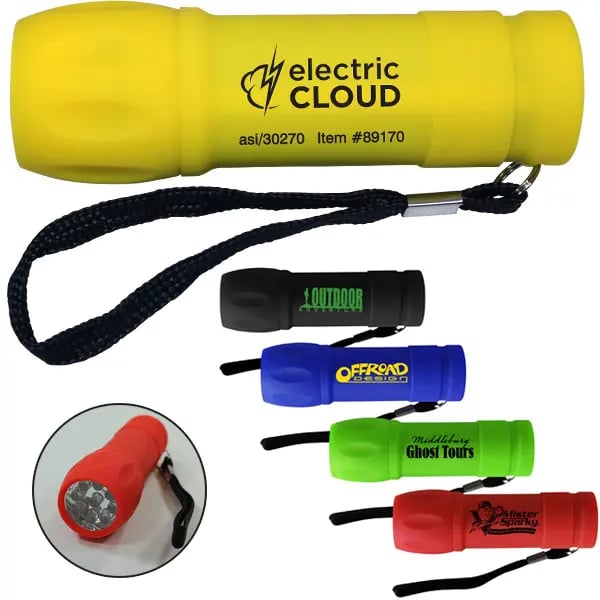 Halcyon Led Button Custom Halcyon LED Flashlight | Bulk Pricing | Gimmees.com