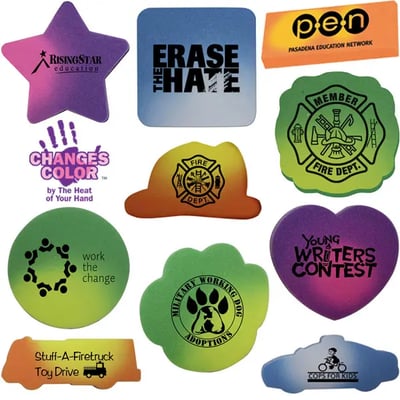 Die Cut Mood Erasers Die Cut Mood Erasers