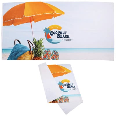 Sublimated RPET Beach Towel Sublimated RPET Beach Towel