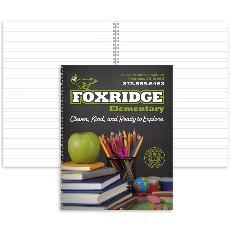 Full-Color Notebook 8.5 Inch  x 11 Inch 