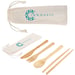Bamboo Cutlery Set in Cotton Drawstring Pouch