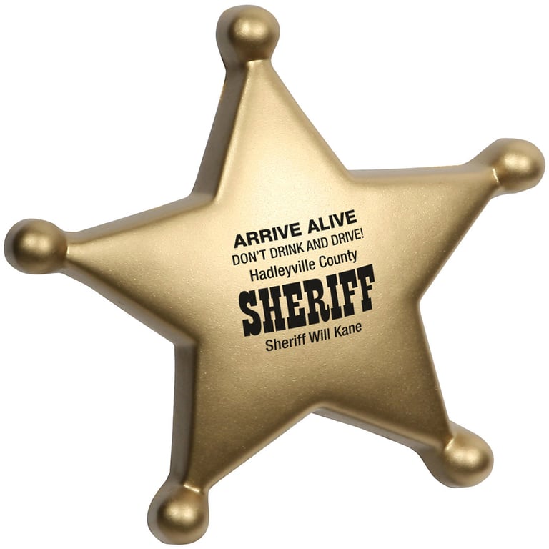 Sheriff's Badge Stress Reliever