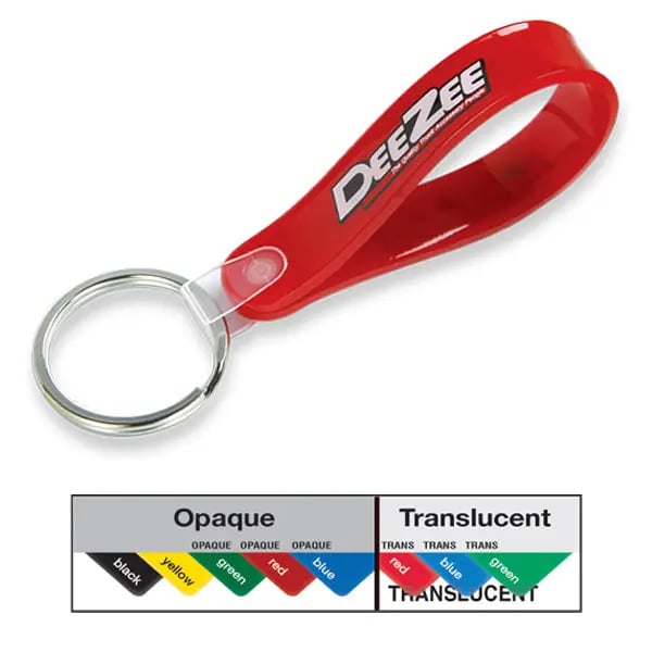 Tags Roop's Key Custom Sof-Loop Key Tag | Bulk Pricing | Gimmees.com