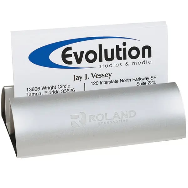 Desk Note Card Custom Desk Top Business Card/Note Holder | Bulk Pricing | Gimmees.com