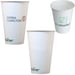 16 oz. Eco-Friendly Solid White Paper Cups