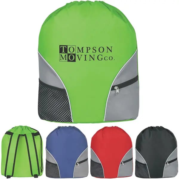 Mod Drawstring Backpack Custom Drawstring Backpack | Bulk Pricing | Gimmees.com