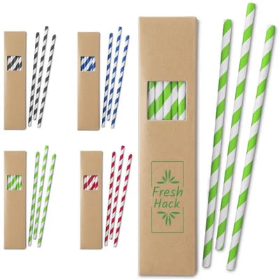 Paper Straw Set - 20 Pack Paper Straw Set - 20 Pack